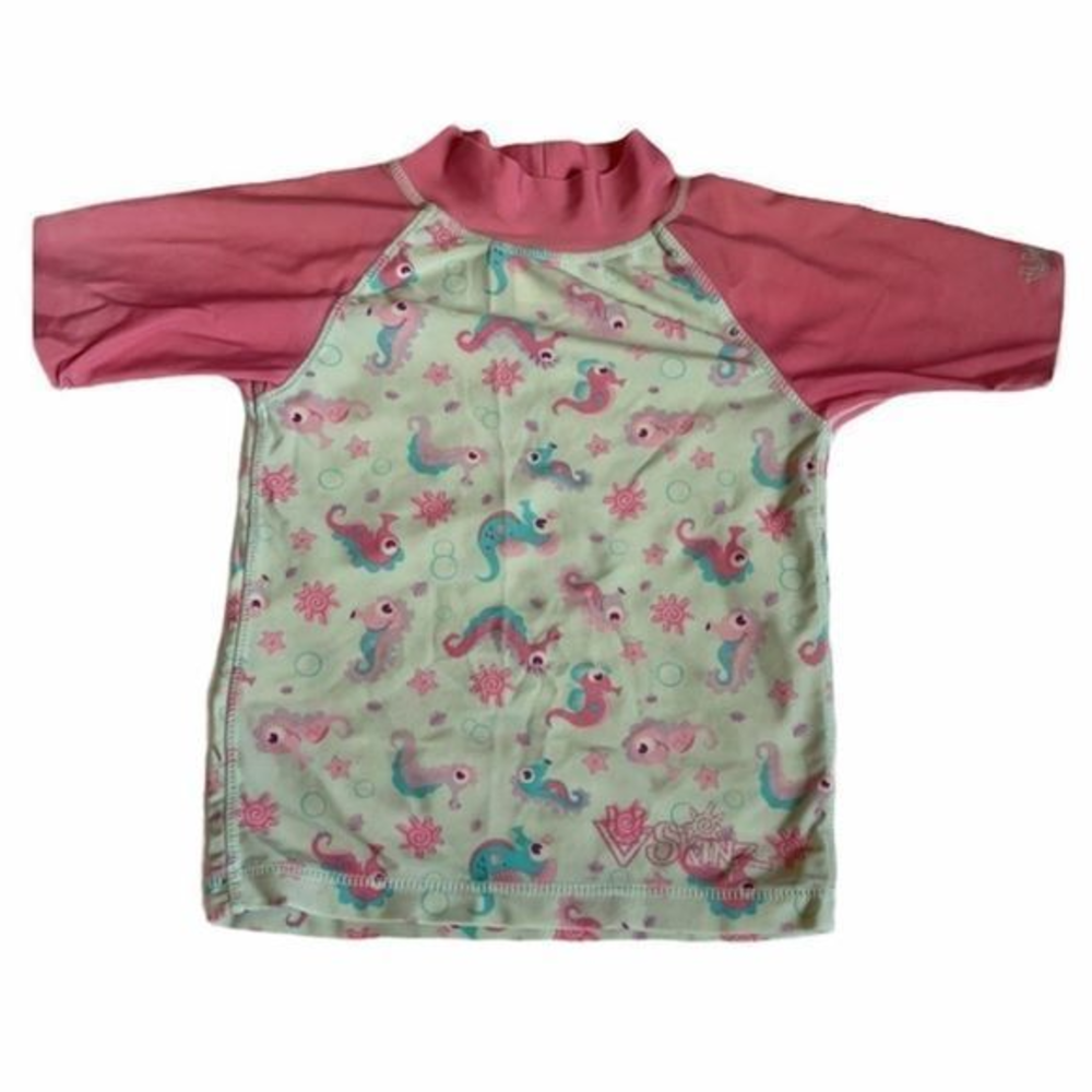 UV Skinz UPF 50+ Seahorse‎ Rashguard Sz 3T